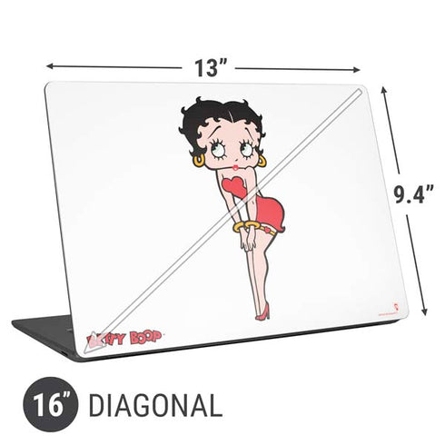 Betty Boop Pose Universal Laptop 16in (13 x 9.4in) Skin